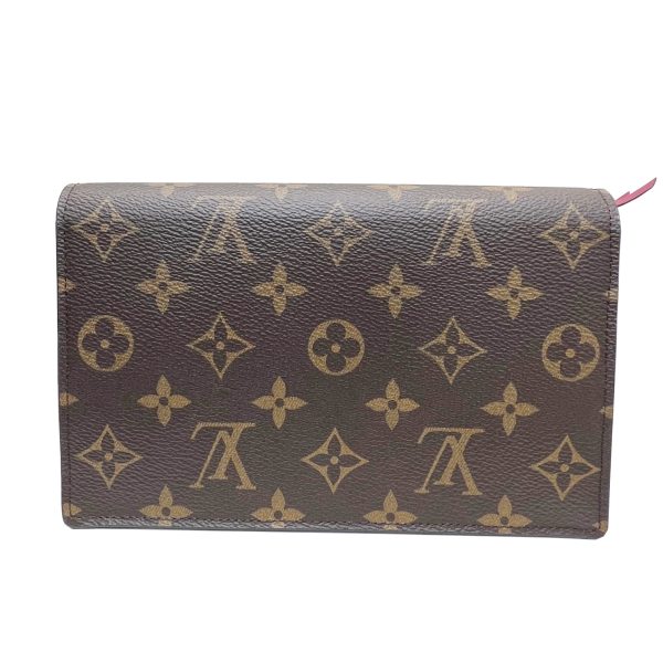 imgrc0085214953 Louis Vuitton Portefeuille Flore Chain Wallet Monogram Canvas Brown