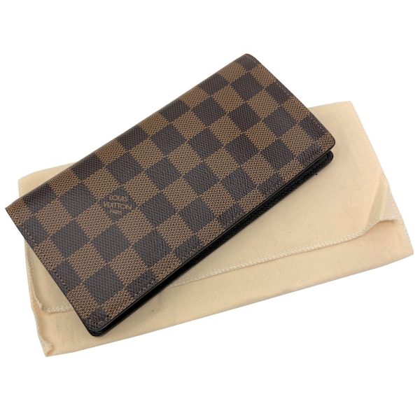 imgrc0085278896 Louis Vuitton Portefeuille Brazza Long Wallet Damier Ebene Brown