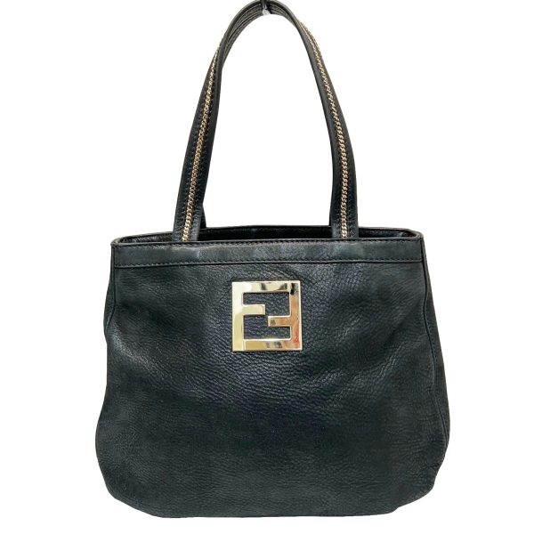 imgrc0085321503 FENDI Chain Handle Tote Bag Black