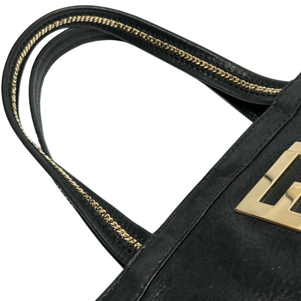 imgrc0085321510 FENDI Chain Handle Tote Bag Black