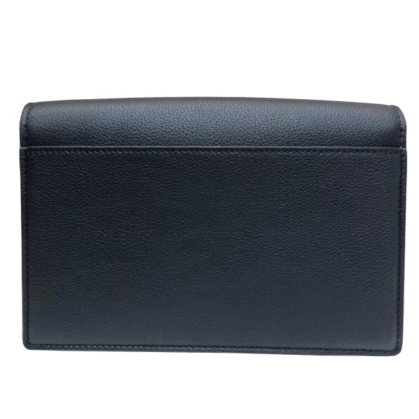 imgrc0085626238 Louis Vuitton Pochette Lock Me Chain Wallet Calf Leather Black