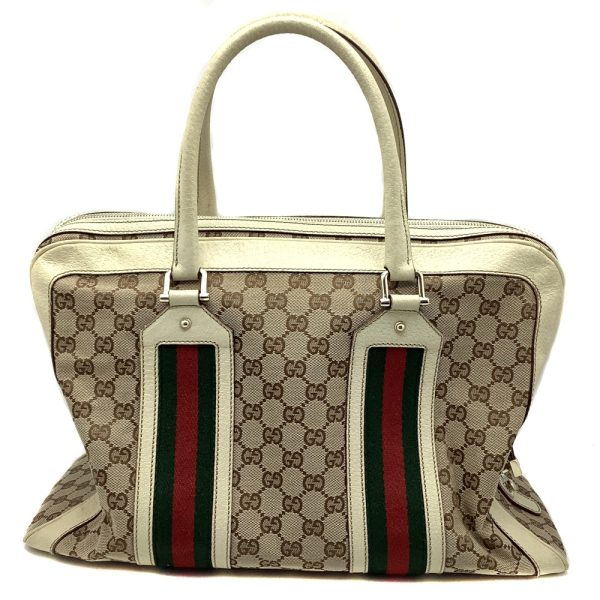 imgrc0085633621 GUCCI GG Briefcase Bag Handbag Bag Beige Red