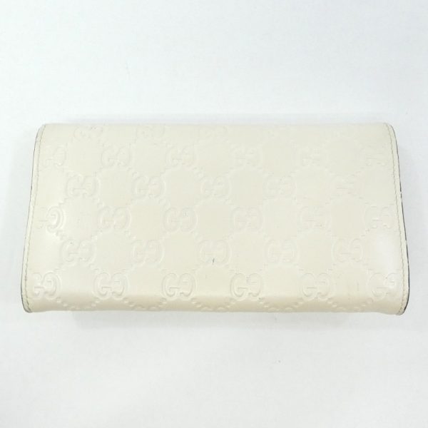 imgrc0085689792 Gucci Hook Ribbon Bi FLong Wallet White