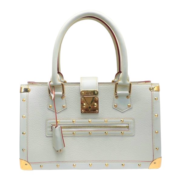 imgrc0085694441 Louis Vuitton Fabureau Suhari Handbag Leather White