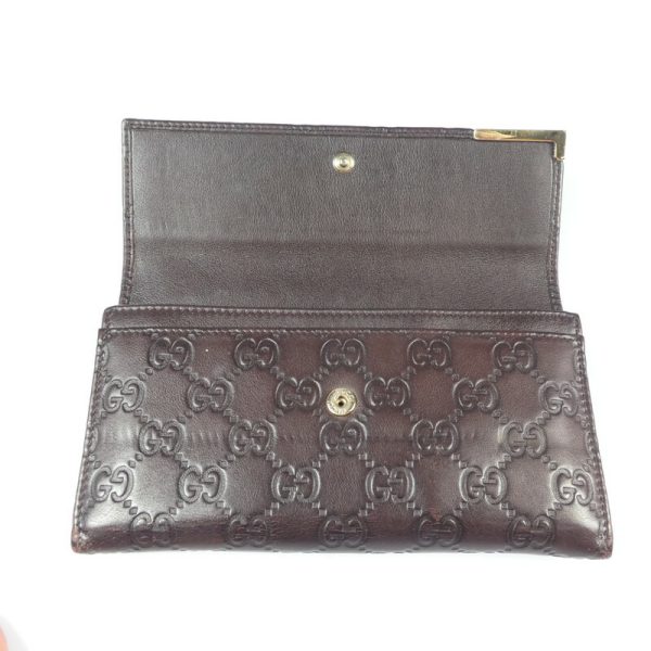 imgrc0085724497 Gucci Guccisima Bi FLong Wallet Brown