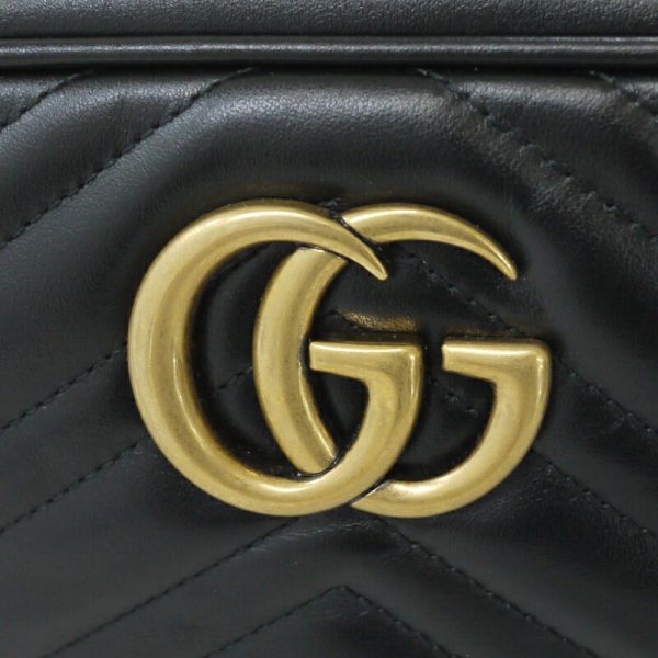 imgrc0085738879 Gucci GG Marmont Quilted Small Shoulder Bag Black