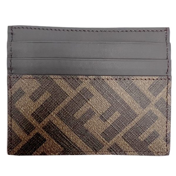 imgrc0085778659 FENDI Card Case FF Pattern Brown