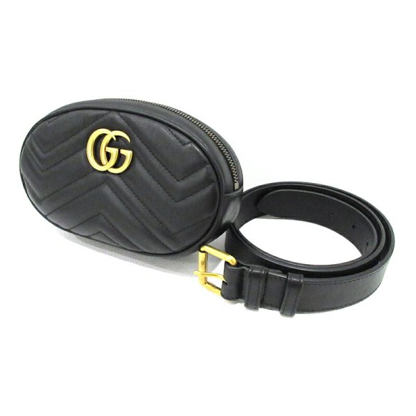 imgrc0085803178 Gucci GG Marmont Waist Bag Black