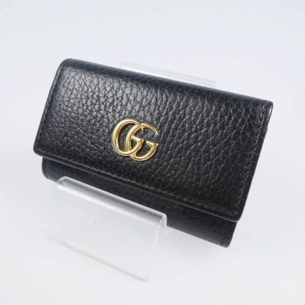 imgrc0085860714 Gucci GG Marmont 6 Key Case Black