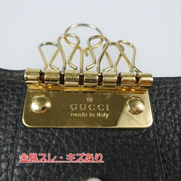 imgrc0085860723 Gucci GG Marmont 6 Key Case Black