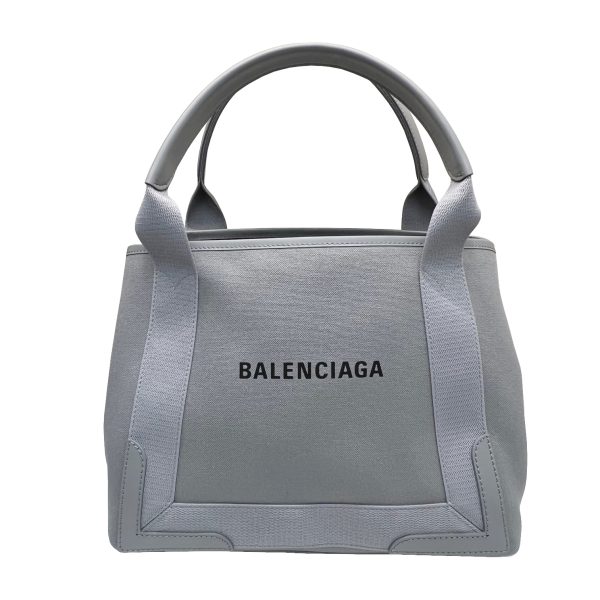 imgrc0085884479 BALENCIAGA Navy Hippo S Small 2WAY Tote Bag Gray