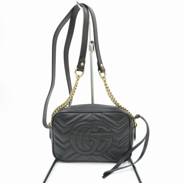 imgrc0086030355 Gucci GG Marmont Quilted Small Shoulder Bag Black