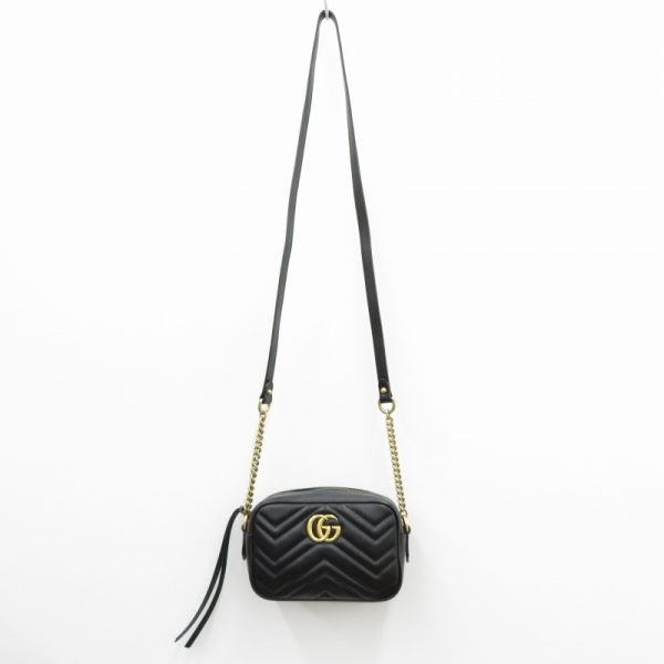 imgrc0086030370 Gucci GG Marmont Quilted Small Shoulder Bag Black