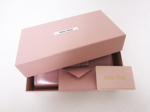 imgrc0086048490 Miu Miu Long Wallet L shaped Calf Pink Ribbon