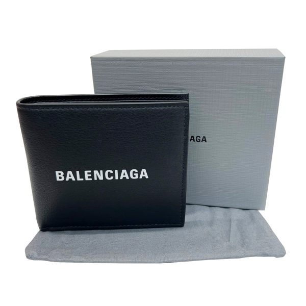 imgrc0086229425 BALENCIAGA Everyday Compact Wallet Bifold Wallet Black