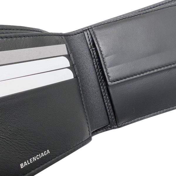 imgrc0086229428 BALENCIAGA Everyday Compact Wallet Bifold Wallet Black