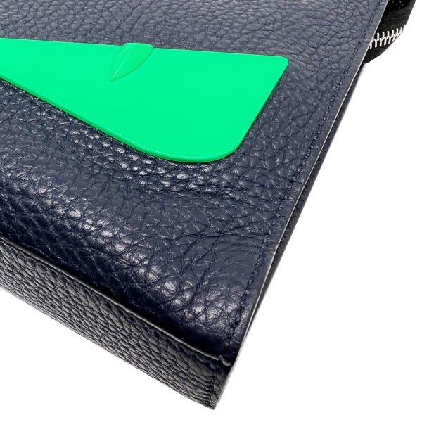 imgrc0086284319 FENDI Monster Clutch Bag Navy Green