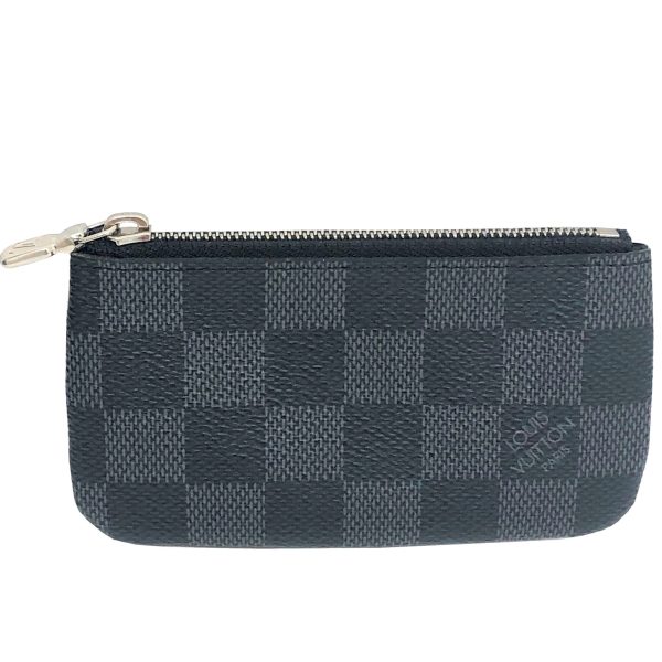 imgrc0086361870 Louis Vuitton Pochette Clé Coin Case Damier Graphite Canvas Black