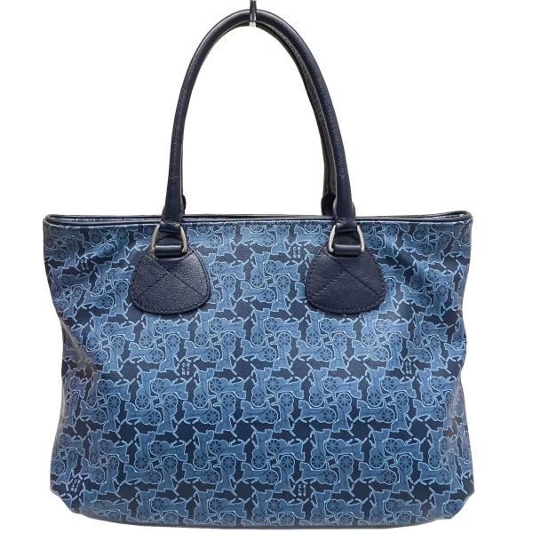 imgrc0086417535 CELINE Saluki Tote Bag PVC Leather Carriage Blue