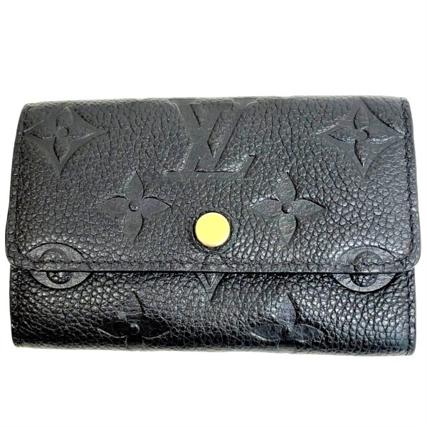 imgrc0086427923 Louis Vuitton Multicle 6 Key Case Monogram Empreinte Leather Black