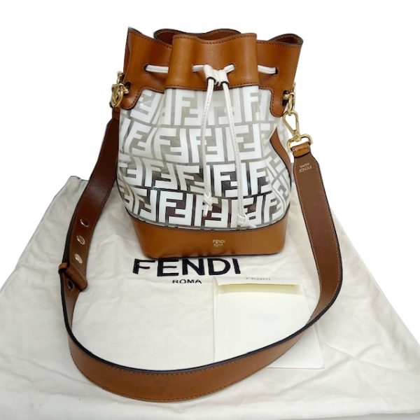 imgrc0086537111 FENDI Pochette Montresor Clear White Camel