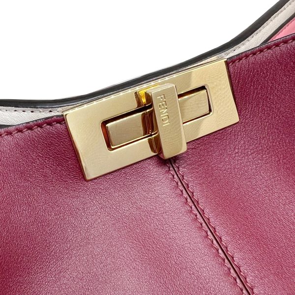 imgrc0086696950 FENDI Peekaboo X Rite Handbag Bordeaux