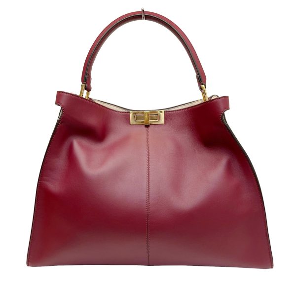 imgrc0086696956 FENDI Peekaboo X Rite Handbag Bordeaux