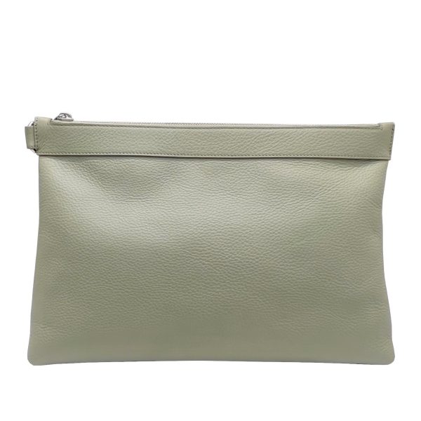 imgrc0086706048 Bottega Veneta Clutch Bag Shoulder Bag Leather Document Case Green