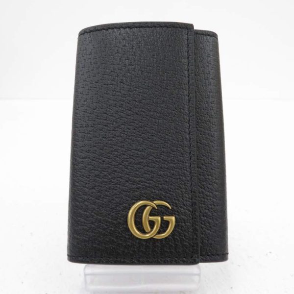 imgrc0086815865 Gucci GG Marmont 6 Key Case Black