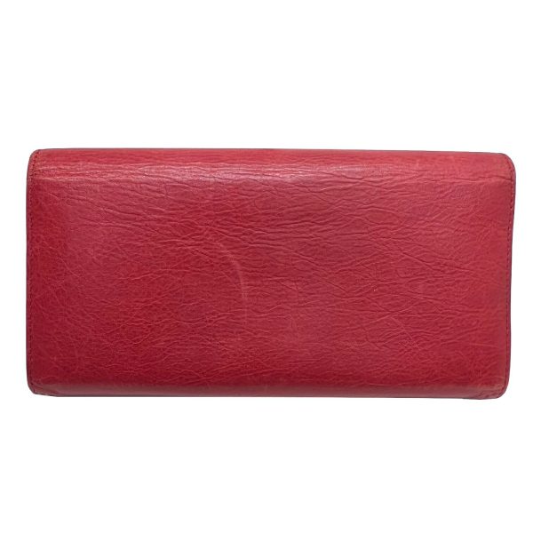 imgrc0086848586 BALENCIAGA Classic Continental Long Wallet Leather Red