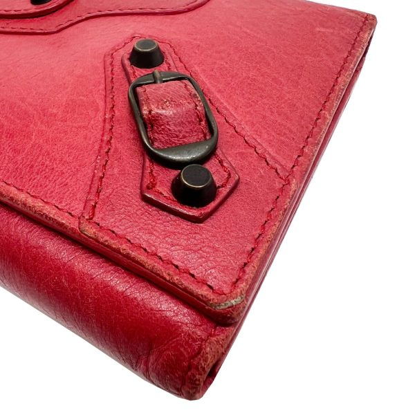 imgrc0086848588 BALENCIAGA Classic Continental Long Wallet Leather Red