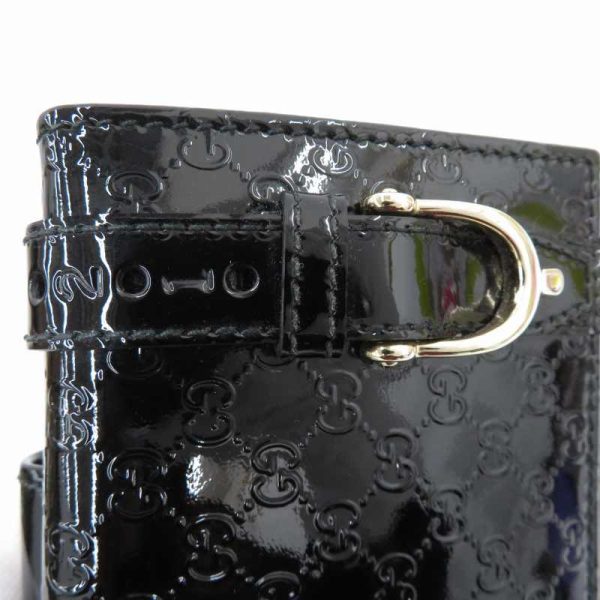 imgrc0086959960 Gucci Micro Guccisima Enamel W Hook Wallet Black