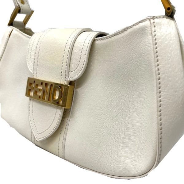 imgrc0087061964 FENDI One Shoulder Hobo Style Bag Off White