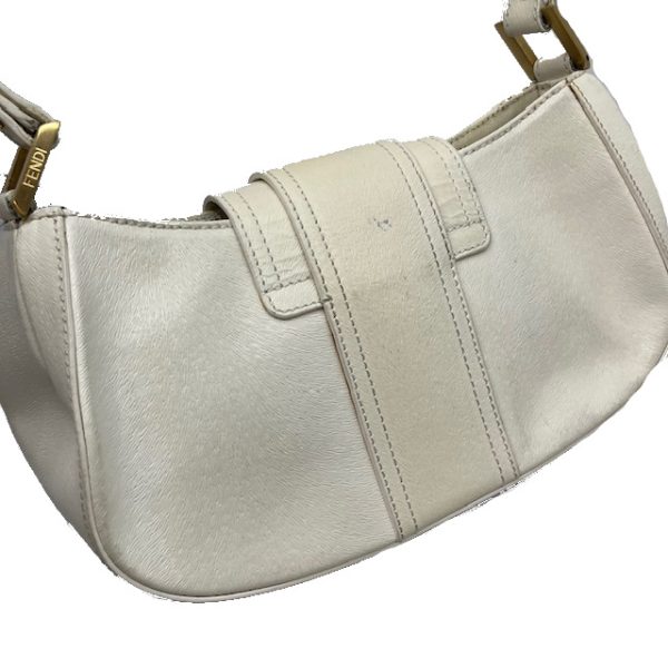 imgrc0087061967 FENDI One Shoulder Hobo Style Bag Off White