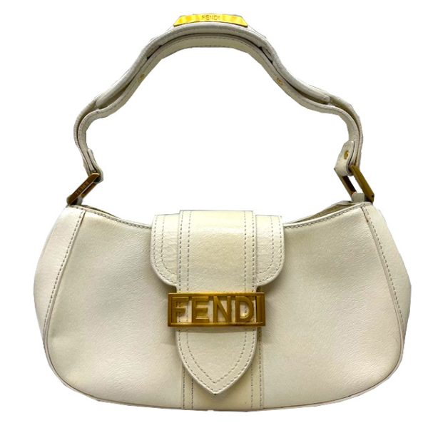 imgrc0087061975 FENDI One Shoulder Hobo Style Bag Off White