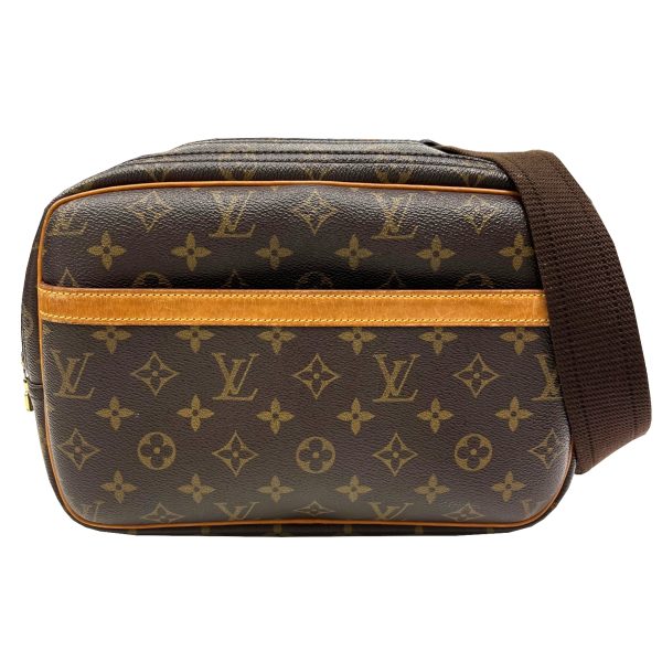 imgrc0087078479 Louis Vuitton Reporter PM Shoulder Bag Monogram Canvas Brown