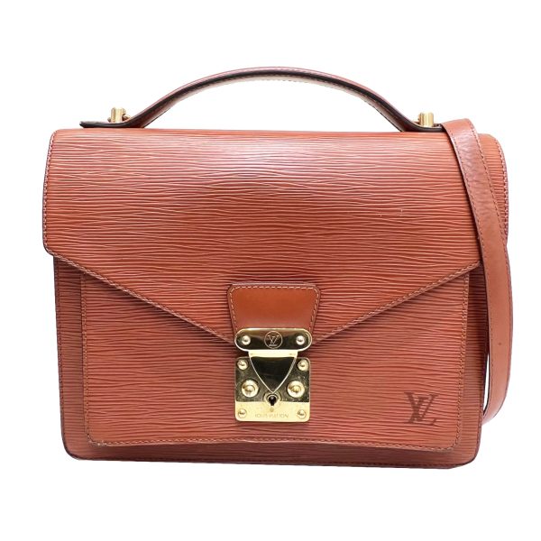 imgrc0087081460 Louis Vuitton Monceau 2WAY Handbag Epi Leather Brown