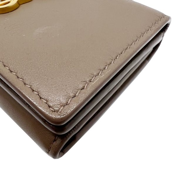 imgrc0087089454 Saint Laurent Trifold Wallet Mini Wallet Beige Brown