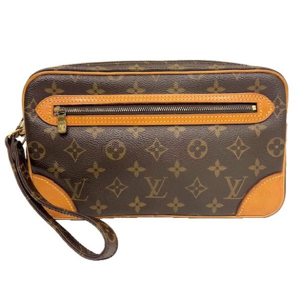 imgrc0087140685 Louis Vuitton Marly Dragonne Clutch Bag Monogram Canvas Brown