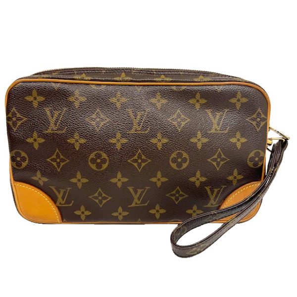 imgrc0087140693 Louis Vuitton Marly Dragonne Clutch Bag Monogram Canvas Brown