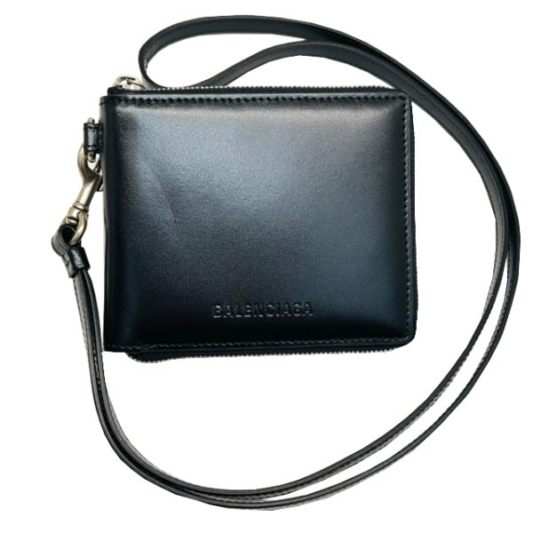 imgrc0087140694 BALENCIAGA Essential Small Wallet with Strap Black