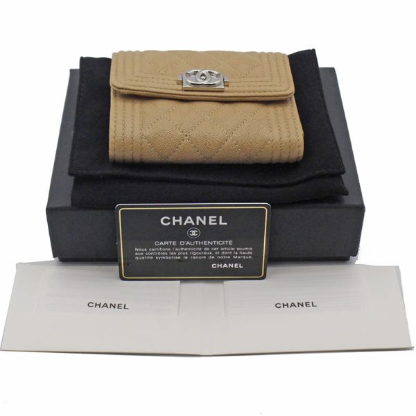 imgrc0087203684 CHANEL Boy Chanel wallet tri fbeige caviar skin