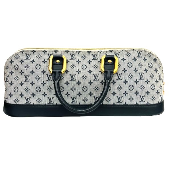 imgrc0087256649 Louis Vuitton Mini Alma Ron Handbag Monogram Canvas Navy