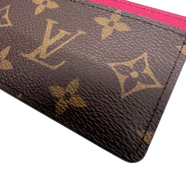 imgrc0087281398 Louis Vuitton Porte Carte Card Case Monogram Canvas Fuchsia