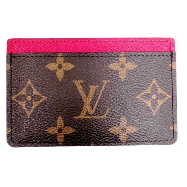 imgrc0087281399 Louis Vuitton Porte Carte Card Case Monogram Canvas Fuchsia