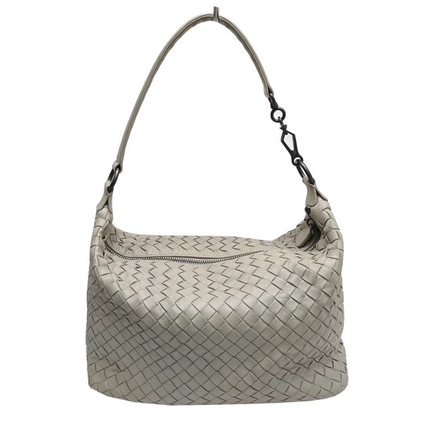 imgrc0087426198 Bottega Veneta Intrecciato Handbag Leather Gray