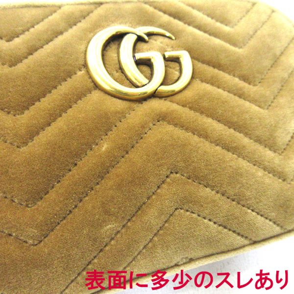 imgrc0087440551 Gucci GG Marmont Velor Chain Shoulder Bag Camel