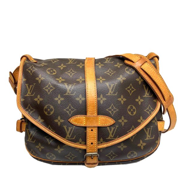 imgrc0087443079 Louis Vuitton Saumur 30 Shoulder Bag Monogram Canvas Brown