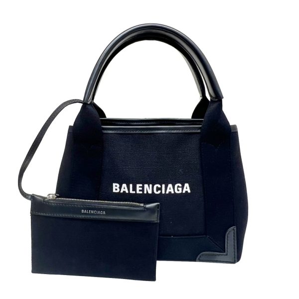 imgrc0087635590 BALENCIAGA Navy Cabas XS Handbag Black