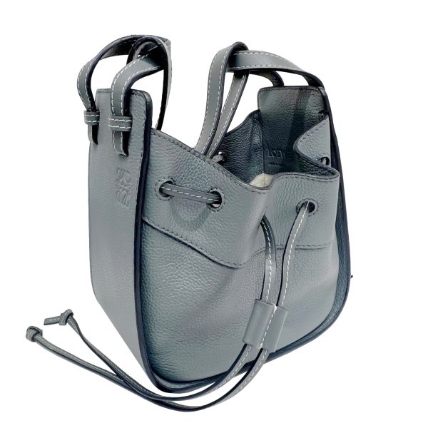 imgrc0087635678 Loewe Hammock Mini Shoulder Bag Leather Gray